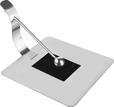 Obrázek produktu pro Moderní držák na ubrousky z nerezové oceli – stříbrný – 17 x 16,5 cm