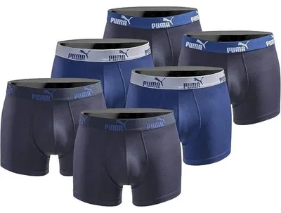 Produktbild von S|PUMA Boxer Herren Boxershorts 6er-Pack True Blue 100003547-4109-030-6
