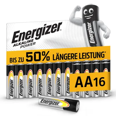 Obrázok produktu pre Alkalické batérie Energizer AA (16 kusov)