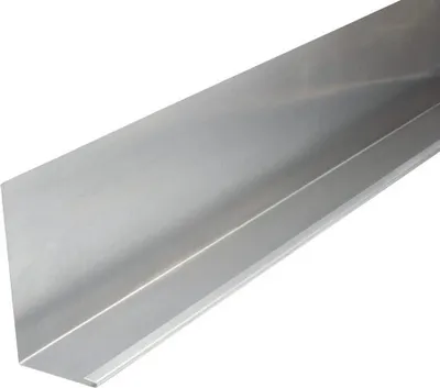 Produktbild von PRECIT Winkelblech mit Wasserfalz Aluminium 2000 mm x 155 mm x 80 mm x 0,6 mm