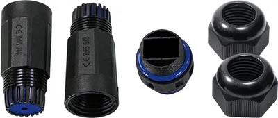 Zdjęcie produktu dla LogiLink NP0102, Plastik, Poliamidowy, Czarny, IP68, 140 mm, 36 mm, 36 mm