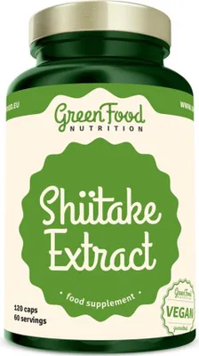 Produktbild von GreenFood Nutrition Shiitake-Extrakt 120 kapslí