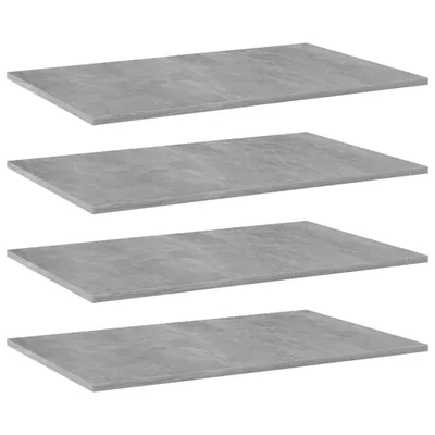 Produktbild von Eleganten-Stil Bücherregal-Bretter 4 Stk. Betongrau 80x50x1,5 cm Holzwerkstoff DE5218970