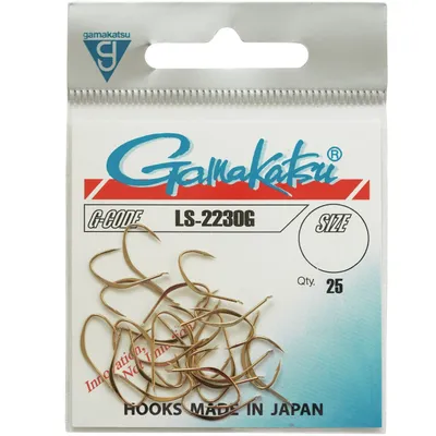 Produktbild von Gamakatsu LS-2230G Hooks Goldfarben - 25 Einzelhaken, Größe:12