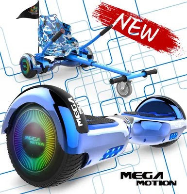 Produktbild von HoverBoard mit Sitz MegaMotion 6,5 Zoll Elektro Scooter Hoverboards Self Balance Scooter Segway E-Skateboard 350W*2 Motor mit Hoverkart für Kinder und Jugendliche