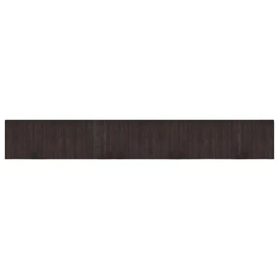 Produktbild von vidaXL Teppich Rechteckig Dunkelbraun 60x400 cm Bambus