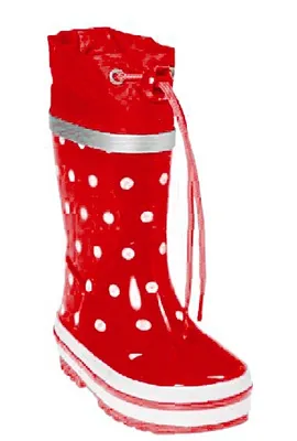 Produktbild von Regenstiefel Punkte Größe 34/35 Rot