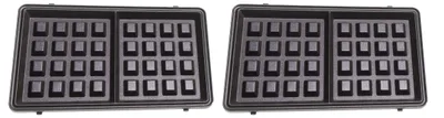 Imagen del producto de Placas para gofres Philips 642001006311, compatibles con la sandwichera HD2350 de la serie 5000, modelo 3 en 1