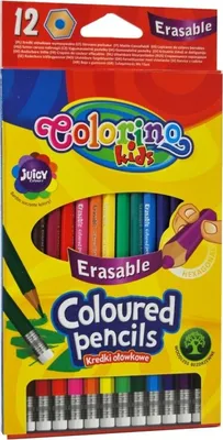 Immagine prodotto di Pastelli a matita cancellabili 12 colori Colorino