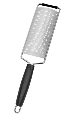 Produktbild von Lurch 240220, Flache Reibe, Schwarz, Edelstahl, Kunststoff, Edelstahl, 18/10 Cr.Ni. Stainless Steel, Hängeschlaufe, 65 mm