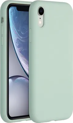 Image de Accezz Liquid Silicone Backcover pour l'Apple iPhone Xr - Bleu ciel