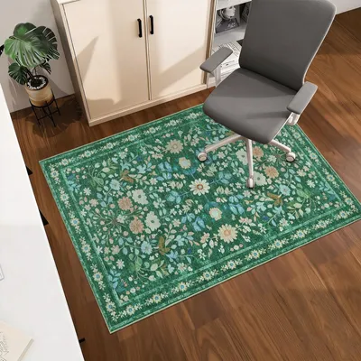 Immagine prodotto di Tappetino per sedia da ufficio - Protezione per pavimenti in legno - Verde - 90x120 cm