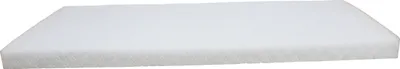 A white mattress on a white background.