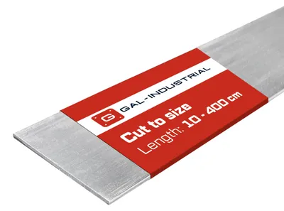 Obrázok produktu pre GAL-INDUSTRIAL | Aluminiový ploštník - 10x3 mm - 10cm - Rezanie na mieru