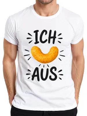 Produktbild von Ich flipp aus Erdnussflip Snack Lustiger Spruch Sarkasmus Knusper Herren T-Shirt, Weiß, S