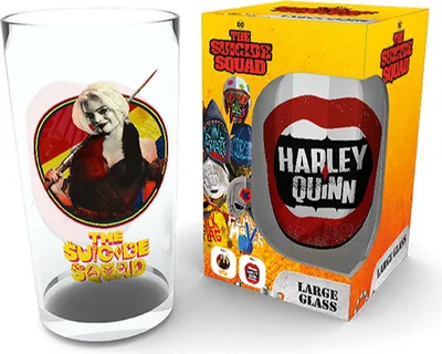 Produktbild von DC COMICS - Large Glass - 400ml - Harley Quinn - box