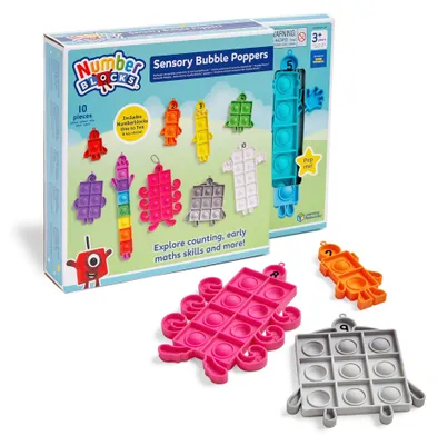 Produktbild von Learning Resources Numberblocks Sensory Fidget Bubble Poppers, Fidget Pop, 3 Jahr(e), Mehrfarbig, 10 Stück(e)