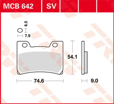 Immagine prodotto di Set di pastiglie freno TRW MCB642 FZR1000 3LE