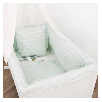 Produktbild von Alvi Baby-Tragetaschen-Set 80x80 – „Mein Freund“ | Bettwäsche, Himmel & Nestchen