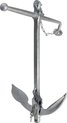 Produktbild von Klappbarer Stockanker 5, 10, 15 kg, feuerverzinkt, Schiffsanker für klassische Boote, Schiffe und Yachten Größe: 15 kg