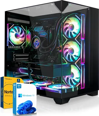 Produktbild von SYSTEMTREFF High-End Gaming PC - Ryzen 9 9900X - Nvidia GeForce RTX 5080 16GB - 32GB DDR5 - 2TB NVMe - Windows 11 Pro - Desktop