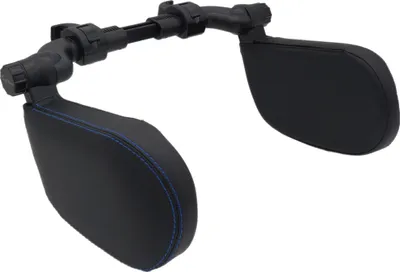 Produktbild von EasyTravel ergonomisches Auto Reise Kopfkissen - Kunstleder schwarz