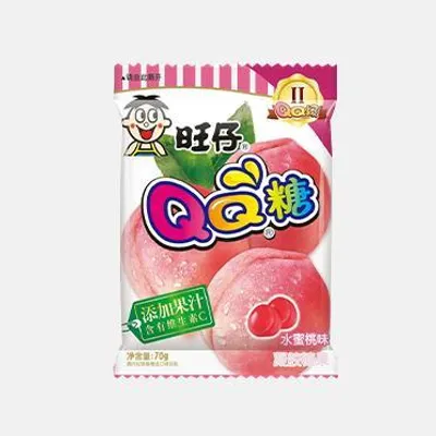 Produktbild von Want Want QQ Gummibonbons Pfirsichgeschmack 70g