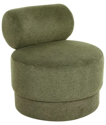 Produktbild von BELIANI Drehsessel Grün Stoff Modernes Design Drehbar Polstersessel Stoffsessel Wohnzimmer