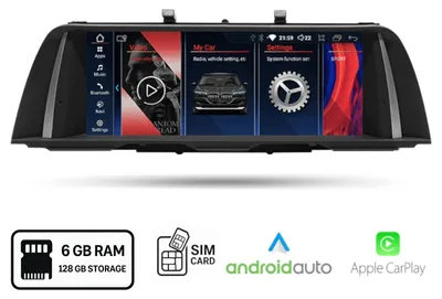 Zdjęcie produktu dla Radio Android BMW F10 F11 NBT Pełny Android + Android Auto Carplay 6+128 GB
