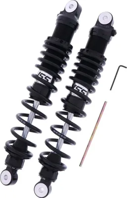 Image de Amortisseurs arrière réglables YSS noir RZ362-370TR-04-B longueur 370 mm