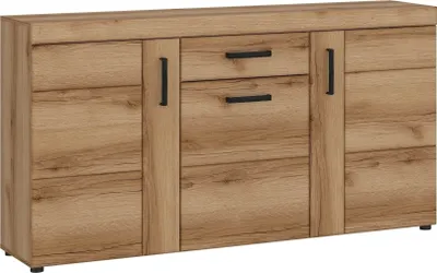 Produktbild von Kommode >CORTINA< in Grandson Eiche Nachbildung - 156,8x86x40,9 (BxHxT)