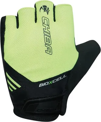 Produktbild von CHIBA BioXCell Air - Radhandschuhe neongelb, Größe L, mit BioXCell-Polsterung...