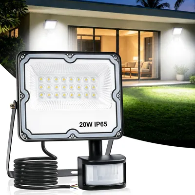 Produktbild von Giliwosy LED Außenstrahler mit Bewegungsmelder, IP65 Wasserdicht 6500K