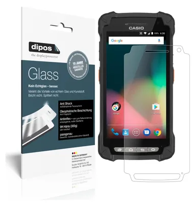 Produktbild von 2x Schutzfolie für Casio IT-G400 matt - Anti-Shock 9H Folie dipos Glass