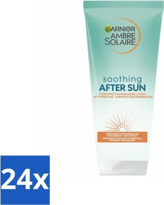 Produktbild von Garnier - Ambre Solaire - After-Sun-Milch mit Selbstbräuner - Gesicht & Körper - 200 ml - Vorteilspack - 24 Stücke
