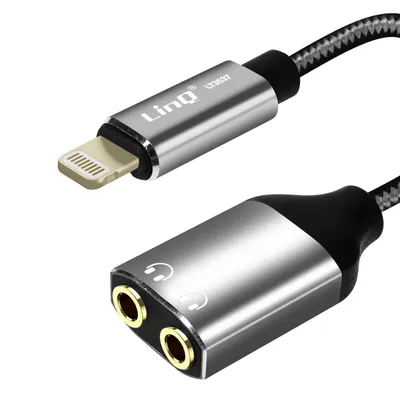 Immagine prodotto di Adattatore audio da Lightning a jack da 3,5 mm femmina per cuffie LinQ