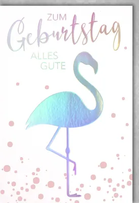 Produktbild von Geburtstag - Glückwunschkarte im Format 11,5 x 17 cm mit Umschlag