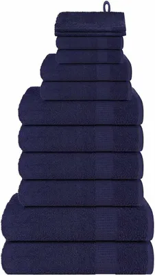 Produktbild von "SALE 2026"12-tlg. Handtuch-Set FROGN Marineblau 360 g/m² Promotion395892 - Handtücher