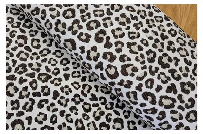 Produktbild von Jacquardstoff Meterware Leo - robuster Dekostoff Zebra - Jacquard Stoff für Kostüme mit Tierdruck - stabiles Mischgewebe für Polsterungen, ab 50 cm, Farbe: 001 Leo beige-grau