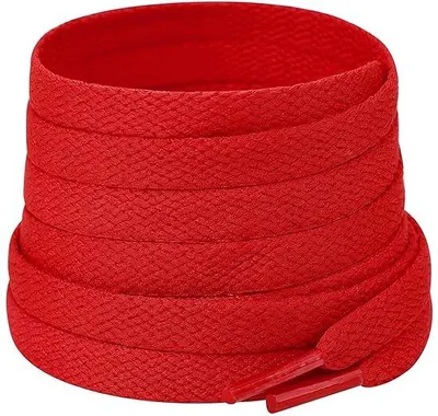 Immagine prodotto di Kicks Don, lacci piatti, lunghezza 150 cm, colore rosso, spessore 8 mm