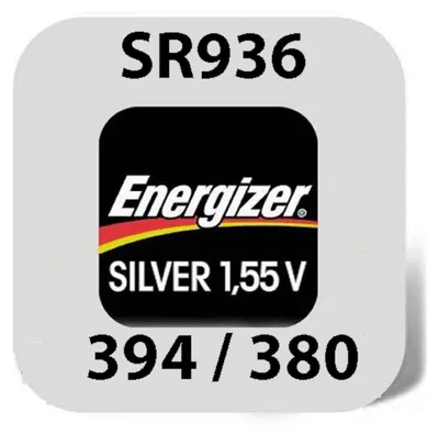 Produktbild von Energizer 380/394, Einwegbatterie, Siler-Oxid (S), 1,55 V, 1 Stück(e), 64 mAh, Silber