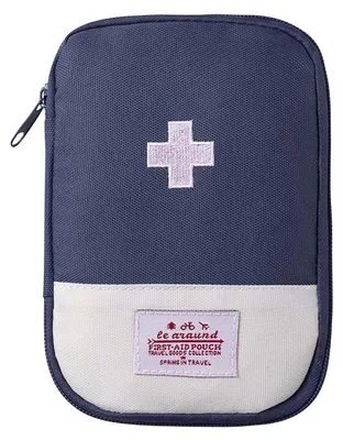Produktbild von Leere Erste Hilfe Tasche Klein Blau 15x10.5x2cm Oxford-Material