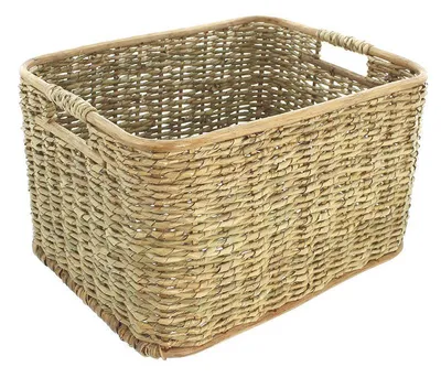 Produktbild von Aufbewahrungskorb aus Rattan 40x30x23 cm, Schrankkorb, Regalkorb, Flechtkorb