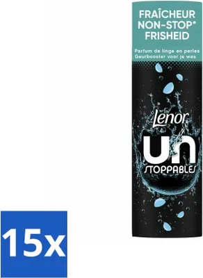 Produktbild von Lenor Unstoppables – Duftverstärker – Fresh – Non-Stop-Frische – 19 Wäschen - Vorteilspack - 15 Stücke