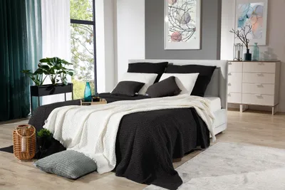 Obrázek produktu pro Vital Home Antracitová prošívaná přehoz 160x220 cm