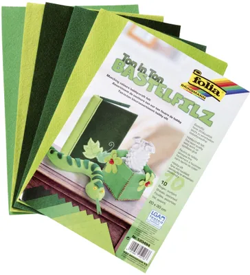 Produktbild von Folia 520494, Filz, Grün, 10 Stück(e), 200 mm, 300 mm