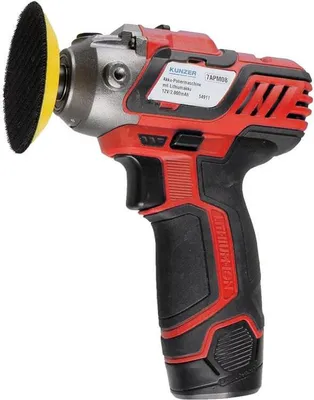Immagine prodotto di Lucidatrice a batteria Kunzer con batteria al litio 12V/2000mAh caricabatterie accessori 7APM08