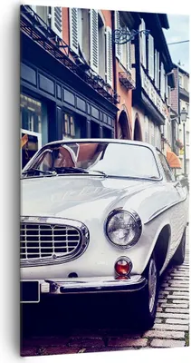 Produktbild von Bild auf Leinwand - Leinwandbild - Auto Straße Haus - 65x120cm - Wand Bild - Wanddeko - Wandbilder - Leinwanddruck - Bilder - Kunstdruck - Wanddekoration - Leinwand bilder - Wandkunst - PA65x120-3677