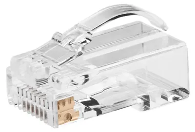 Immagine prodotto di Connettori RJ45 ROLINE, non schermati, Cat. 6/6A (Classe E/EA), a passaggio singolo, per cavi rigidi/fili intrecciati, 10 pezzi