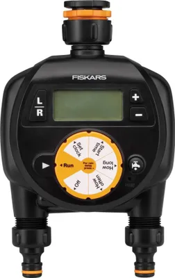 Produktbild von Fiskars 1054792, Digitaler Bewässerungstimer, 360 min, Schwarz, 1 Stück(e)